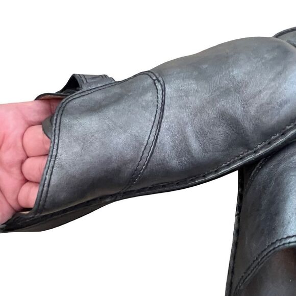 Finn Comfort Metallic Silver Orb Nappa Leather Mule Slide Shoe - Picture 2 of 13